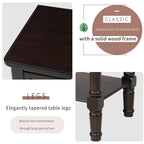 Narrow Console Table with Three Storage Drawers and Bottom Shelf