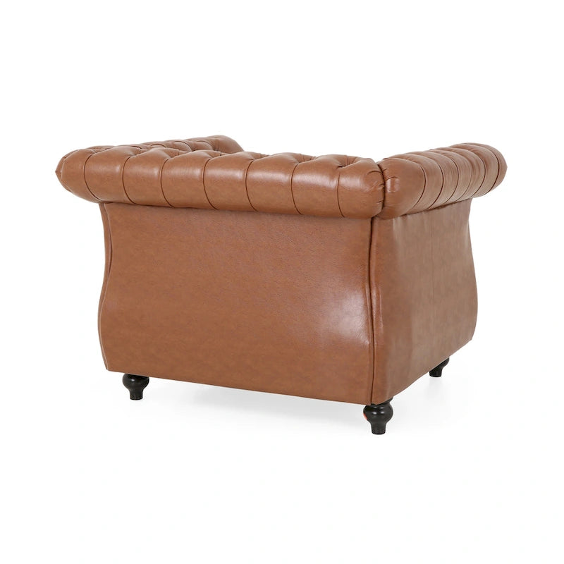 Silverdale Traditional Chesterfield Club Chairs (Set of 2)