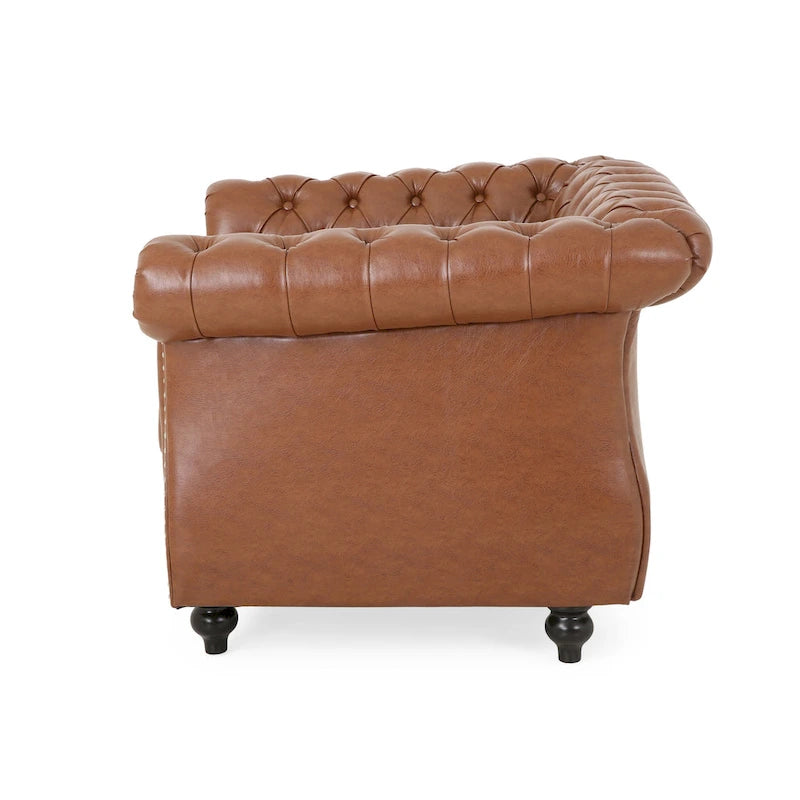 Silverdale Traditional Chesterfield Club Chairs (Set of 2)