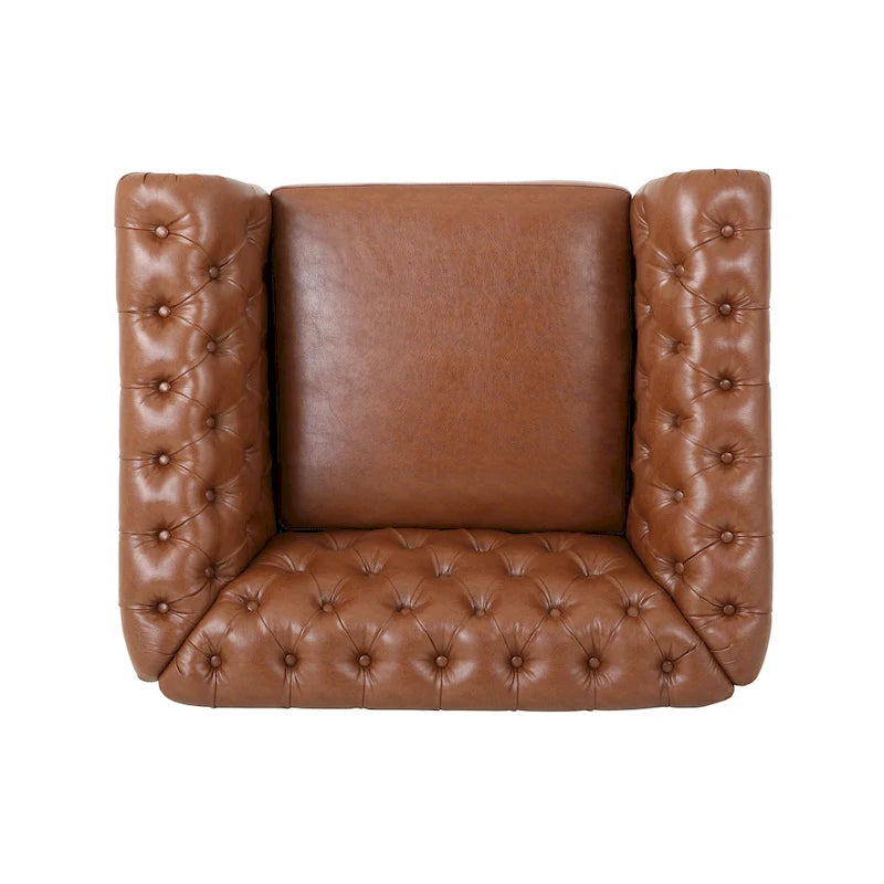 Silverdale Traditional Chesterfield Club Chairs (Set of 2)