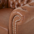 Silverdale Traditional Chesterfield Club Chairs (Set of 2)