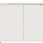 Modern warm white TV cabinet for 80 inch TV Stands