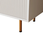 Modern warm white TV cabinet for 80 inch TV Stands