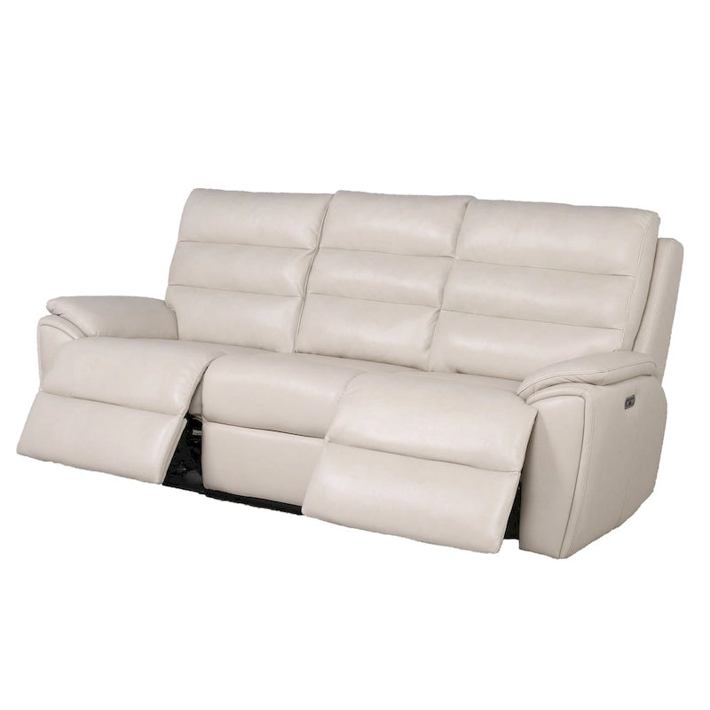 Steve Silver Durham Ivory Top Grain Leather Power Sofa
