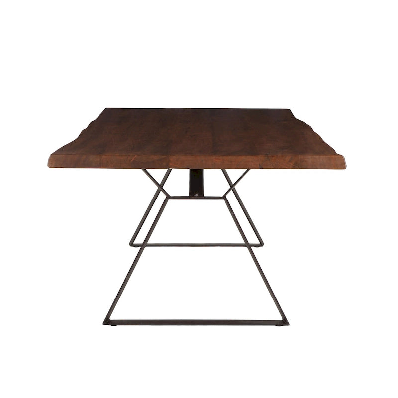 Nottingham 106-Inch Acacia Wood Dining Table in Walnut Finish