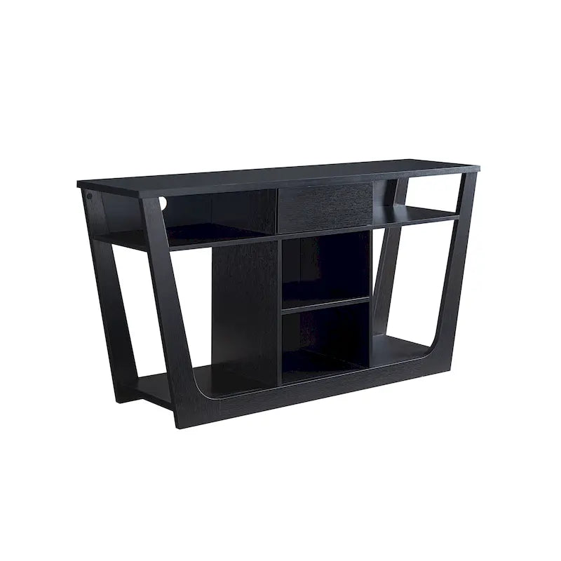 Dionte Modern 60-inch 6-Shelf 1-Drawer TV Console by Furniture of America