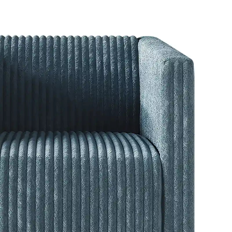 Corduroy Modern and Glamorous Velvet Upholstered 3-Piece Living Room Set