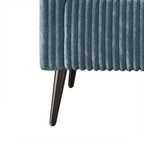 Corduroy Modern and Glamorous Velvet Upholstered 3-Piece Living Room Set