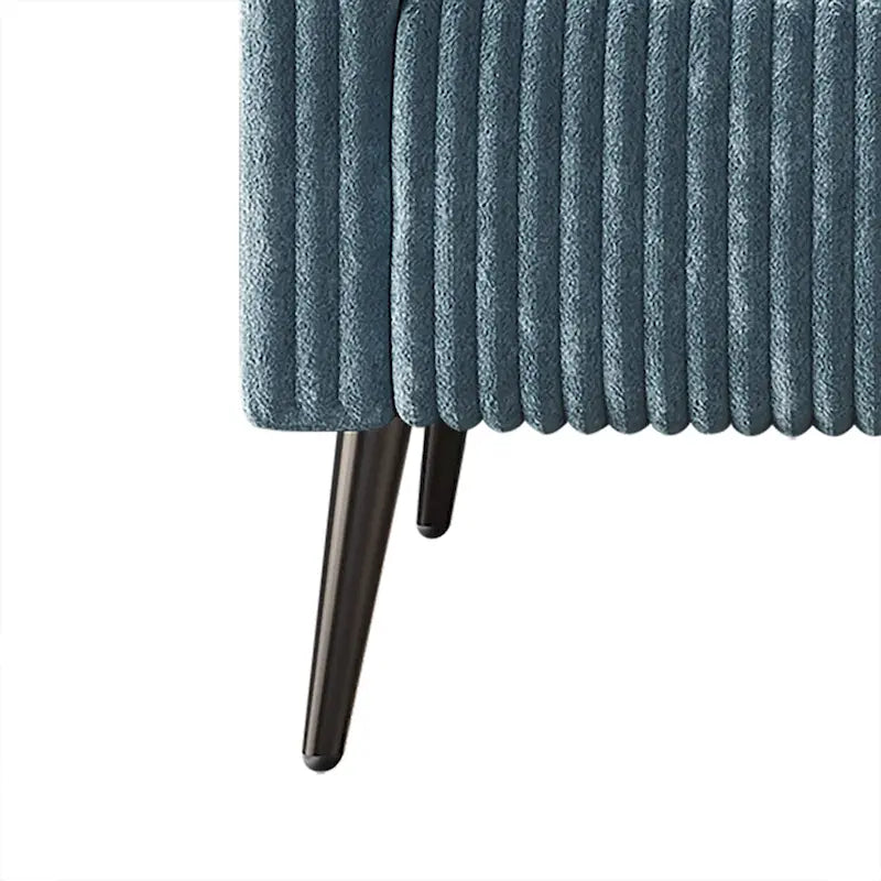 Corduroy Modern and Glamorous Velvet Upholstered 3-Piece Living Room Set
