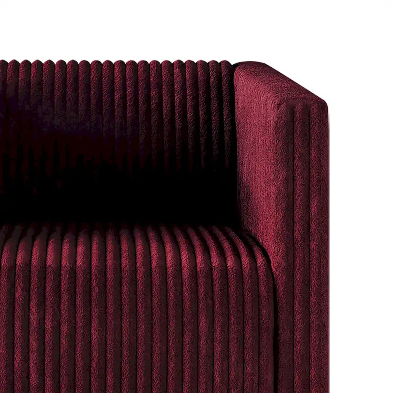 Corduroy Modern and Glamorous Velvet Upholstered 3-Piece Living Room Set