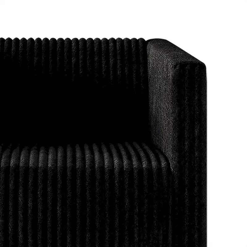 Corduroy Modern and Glamorous Velvet Upholstered 3-Piece Living Room Set