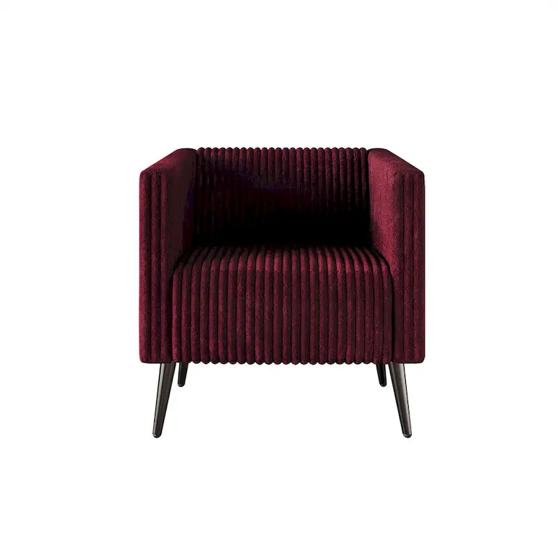 Corduroy Modern and Glamorous Velvet Upholstered 3-Piece Living Room Set