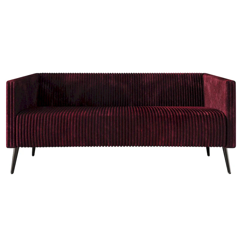 Corduroy Modern and Glamorous Velvet Upholstered 3-Piece Living Room Set