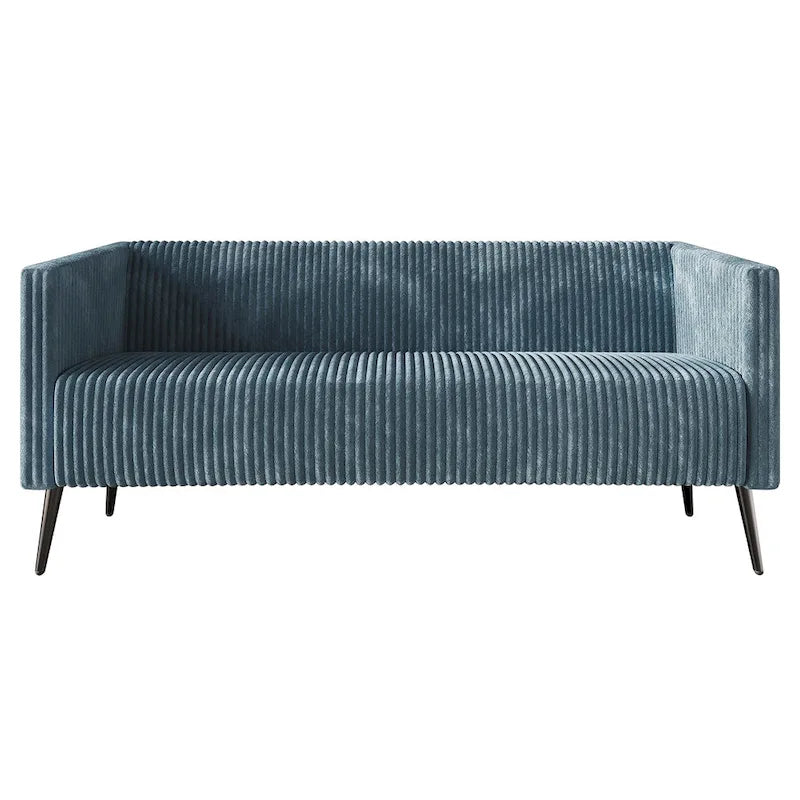 Corduroy Modern and Glamorous Velvet Upholstered 3-Piece Living Room Set