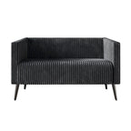 Corduroy Modern and Glamorous Velvet Upholstered 3-Piece Living Room Set
