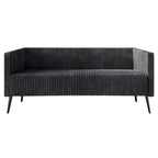 Corduroy Modern and Glamorous Velvet Upholstered 3-Piece Living Room Set