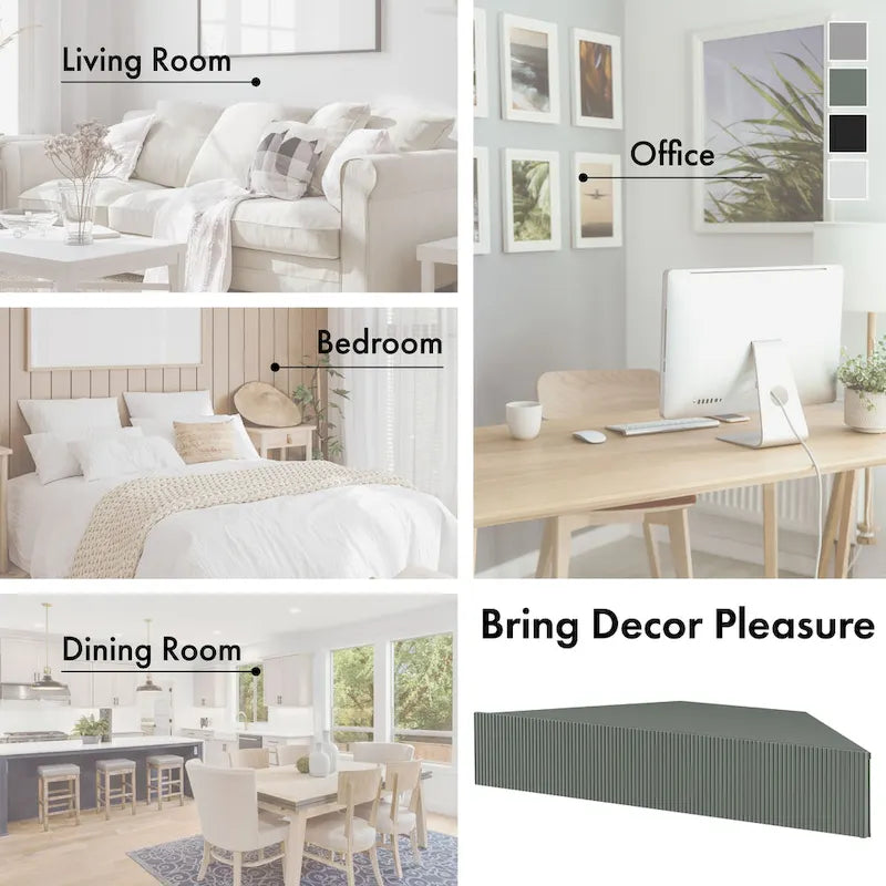 Furniture of America Sukhumi Transitional 47-inch 3-Shelf Wall-Mounted Corner TV Console