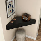 Furniture of America Sukhumi Transitional 47-inch 3-Shelf Wall-Mounted Corner TV Console