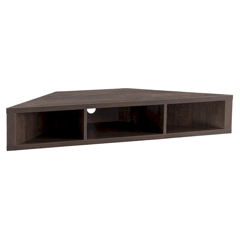 Furniture of America Sukhumi Transitional 47-inch 3-Shelf Wall-Mounted Corner TV Console
