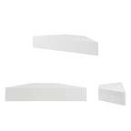 Furniture of America Sukhumi Transitional 47-inch 3-Shelf Wall-Mounted Corner TV Console