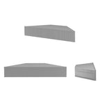 Furniture of America Sukhumi Transitional 47-inch 3-Shelf Wall-Mounted Corner TV Console