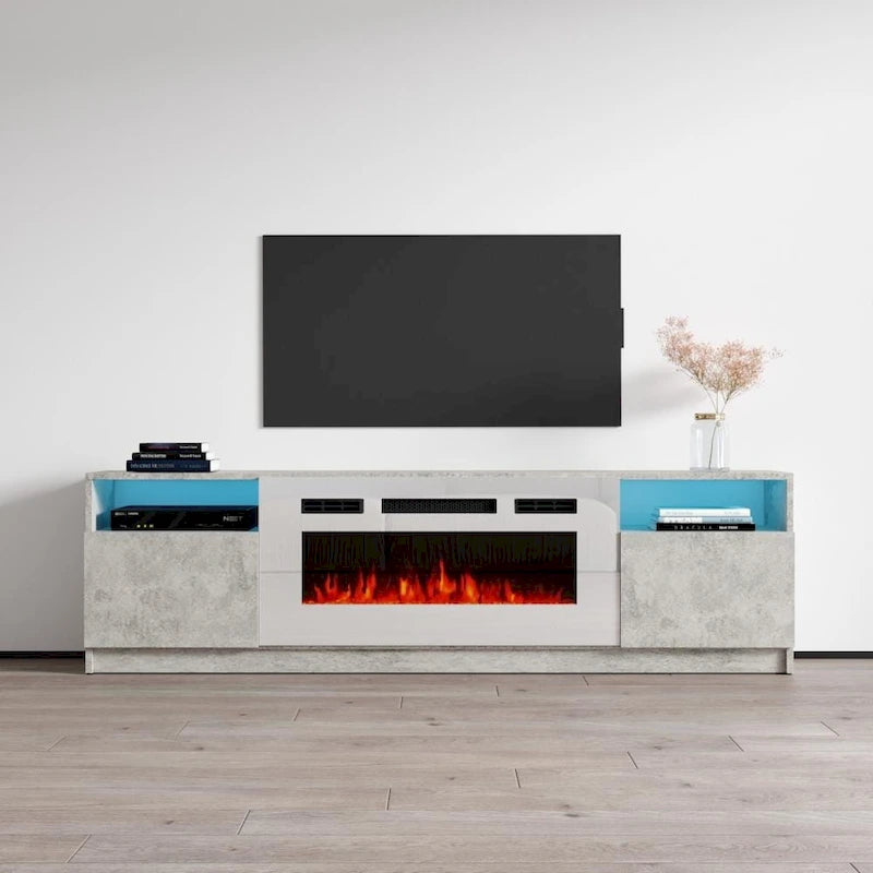 Strick & Bolton Amsden Electric Fireplace TV Stand