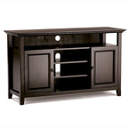 WYNDENHALL Halifax 54 inch Wide Solid Wood Transitional TV Stand - 54 W x 18.9 D x 31.9 H