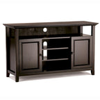 WYNDENHALL Halifax 54 inch Wide Solid Wood Transitional TV Stand - 54 W x 18.9 D x 31.9 H