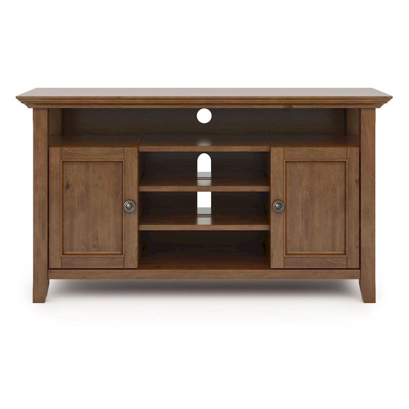 WYNDENHALL Halifax 54 inch Wide Solid Wood Transitional TV Stand - 54 W x 18.9 D x 31.9 H