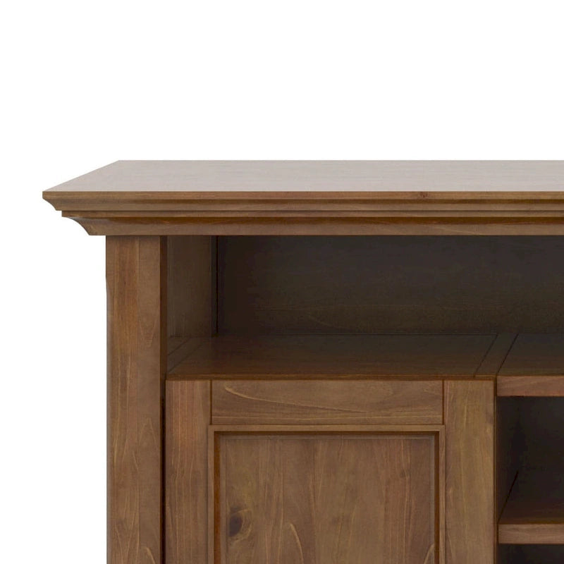 WYNDENHALL Halifax 54 inch Wide Solid Wood Transitional TV Stand - 54 W x 18.9 D x 31.9 H