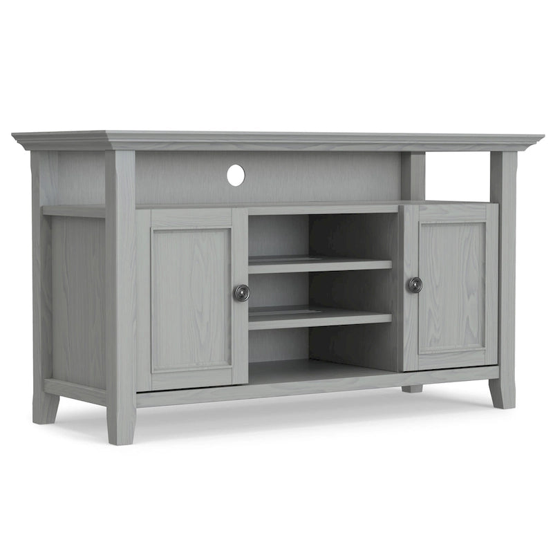 WYNDENHALL Halifax 54 inch Wide Solid Wood Transitional TV Stand - 54 W x 18.9 D x 31.9 H