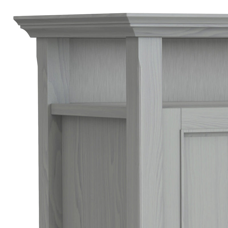 WYNDENHALL Halifax 54 inch Wide Solid Wood Transitional TV Stand - 54 W x 18.9 D x 31.9 H