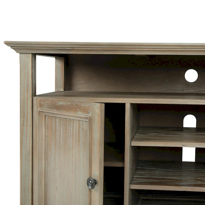 WYNDENHALL Halifax 54 inch Wide Solid Wood Transitional TV Stand - 54 W x 18.9 D x 31.9 H