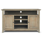 WYNDENHALL Halifax 54 inch Wide Solid Wood Transitional TV Stand - 54 W x 18.9 D x 31.9 H