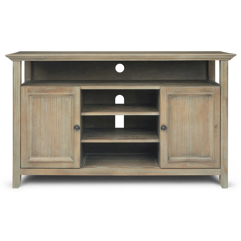 WYNDENHALL Halifax 54 inch Wide Solid Wood Transitional TV Stand - 54 W x 18.9 D x 31.9 H