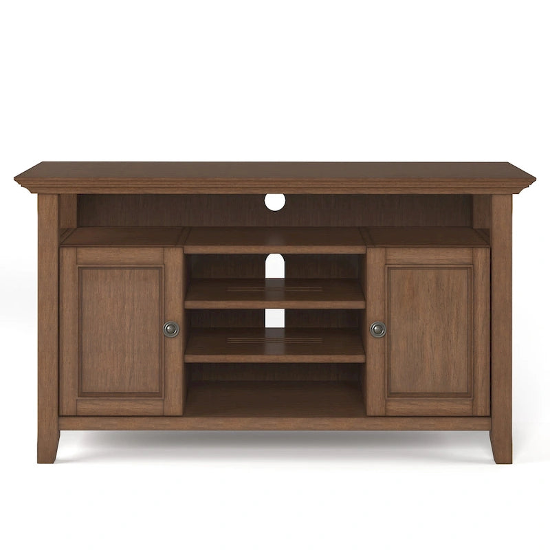 WYNDENHALL Halifax 54 inch Wide Solid Wood Transitional TV Stand - 54 W x 18.9 D x 31.9 H