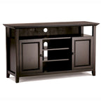 WYNDENHALL Halifax 54 inch Wide Solid Wood Transitional TV Stand - 54 W x 18.9 D x 31.9 H
