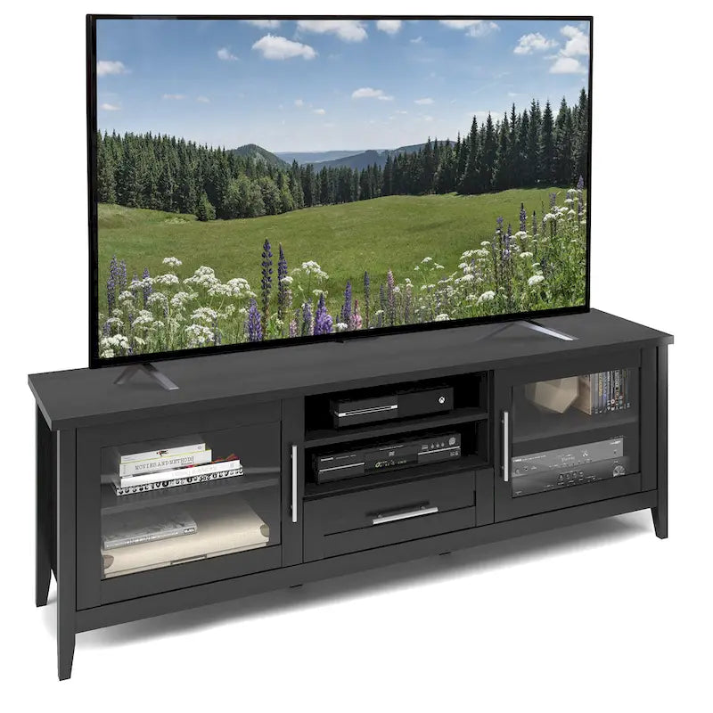 Jackson TV Stand with Glass Doors, for TVs up to 85