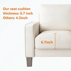 Fabric Upholstered Living Room Furniture Sofa