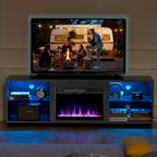 68 TV Cabinet with a 23 Electric Fireplace