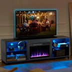 68 TV Cabinet with a 23 Electric Fireplace