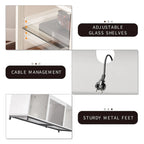 68 TV Cabinet with a 23 Electric Fireplace