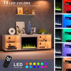 68 TV Cabinet with a 23 Electric Fireplace