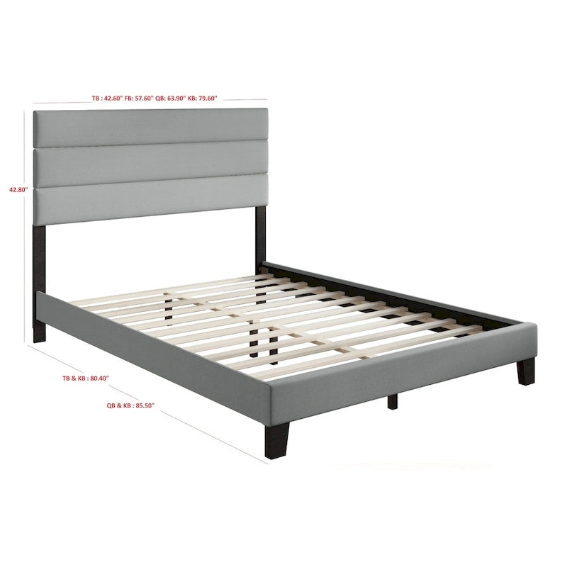 Adrian Upholstered Platform Bed