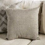 Breward Transitional Beige Chenille Upholstered Sofa with Pillows by Furniture of America