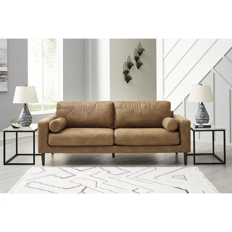 Signature Design by Ashley Telora Caramel Sofa - 85W x 35D x 35H