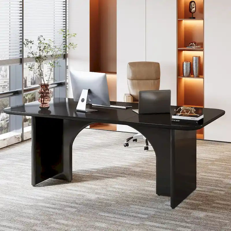 63 Executive Desk, Large Computer Desk Modern Home Office Desk