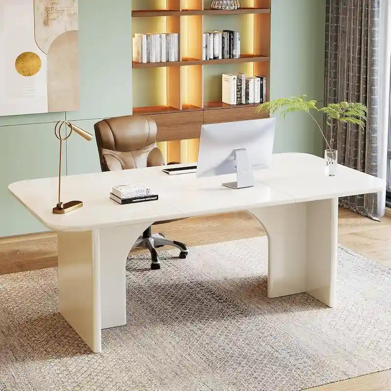 63 Executive Desk, Large Computer Desk Modern Home Office Desk