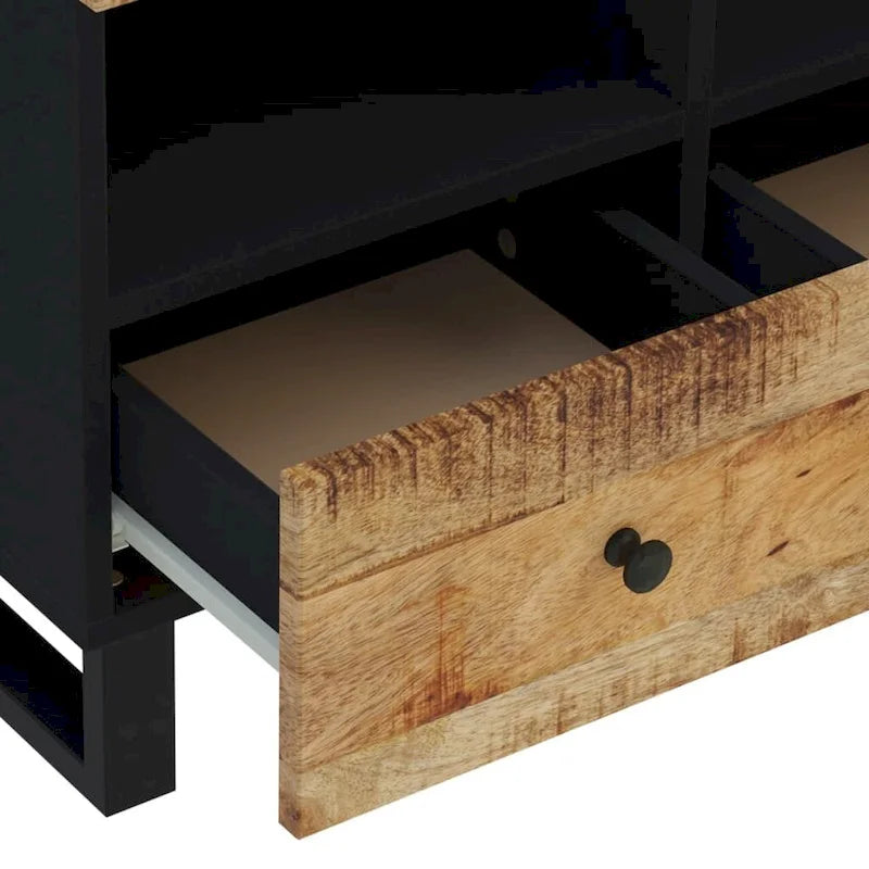 TV Stand 27.6x13x18.1 Solid Wood Mango