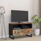 TV Stand 27.6x13x18.1 Solid Wood Mango